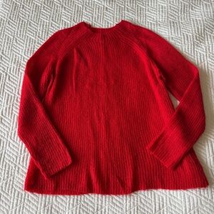 Mango Vibrant Red Crew Neck Sweater